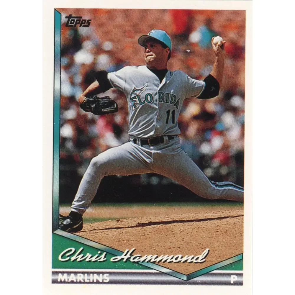 1994 Topps Chris Hammond # 189 Florida Marlins